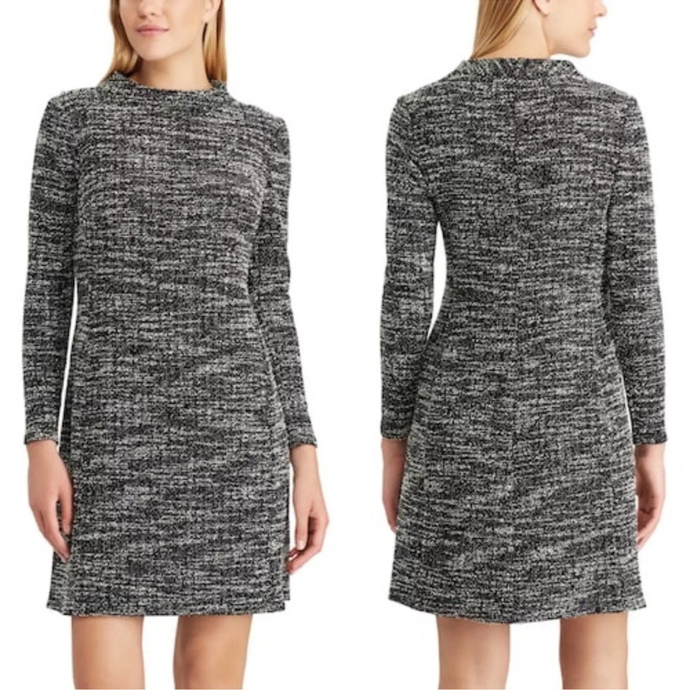 Chaps Paola Long Sleeve Boucle Sweater Dress Size 16​
